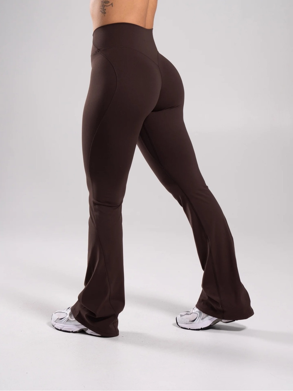 Alphalete Walnut Brown Aura Flared Pants